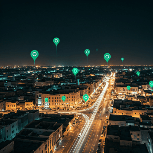 Vue satellite nocturne — Dakar